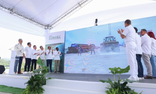 Presidente Abinader deja iniciados los trabajos del Puerto Turístico “Samaná Port.