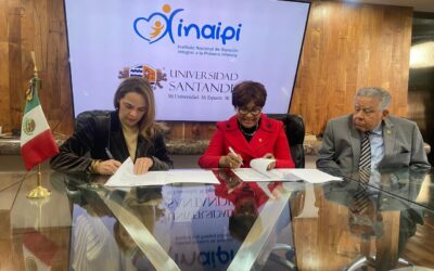 INAIPI firma acuerdo con la Universidad Santander para fortalecer competencias de su personal