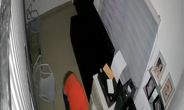 Cámaras captan robo  en estudio fotográfico en Villa Mella