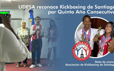 UDESA reconoce Kickboxing de Santiago por 5to Año Consecutivo